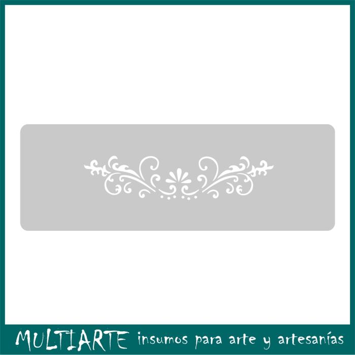 Stencil EQarte reutilizable 13,5 x 30cms 059