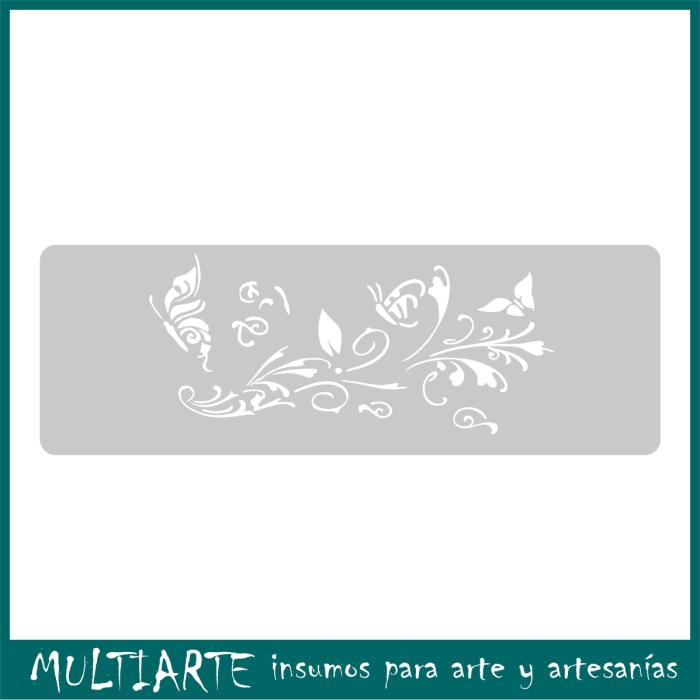 Stencil EQarte reutilizable 13,5 x 30cms 061