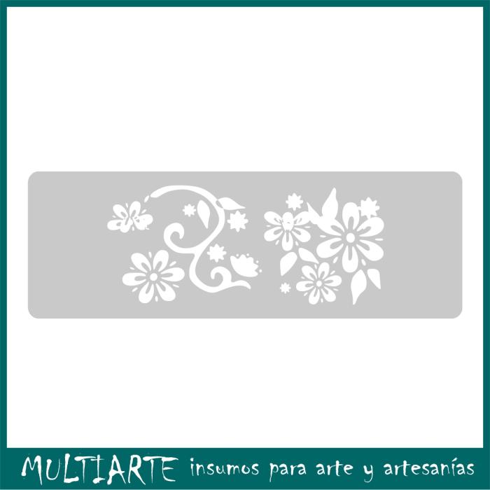 Stencil EQarte reutilizable 13,5 x 30cms 064