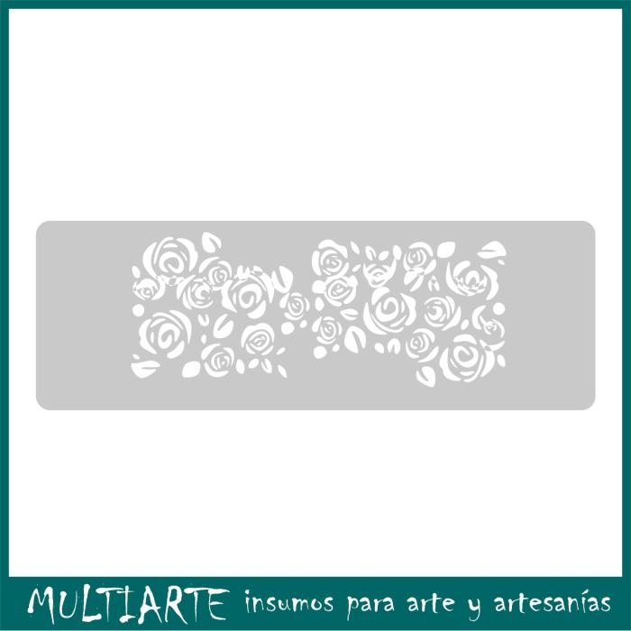 Stencil EQarte reutilizable 13,5 x 30cms 065