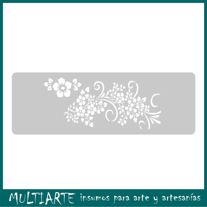 Stencil EQarte reutilizable 13,5 x 30cms 066