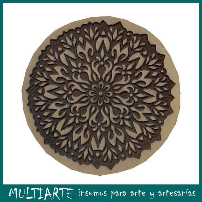 Sello bajo relieve 10x10cms Mandala 733