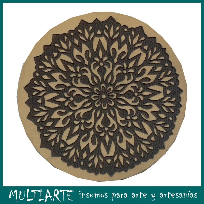 Sello bajo relieve 15x15cms Mandala 727