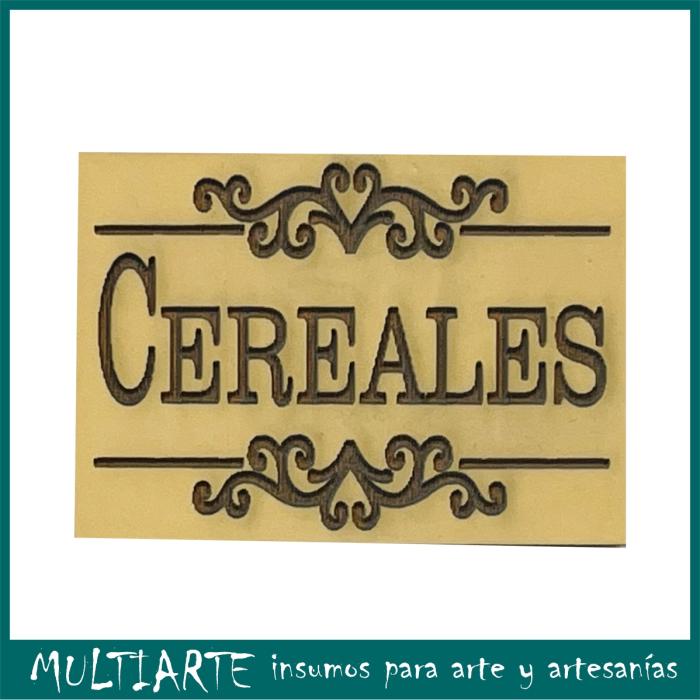 Sello bajo relieve 5x7cms Cereales 824