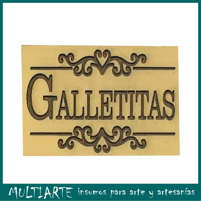 Sello bajo relieve 5x7cms Galletitas 389