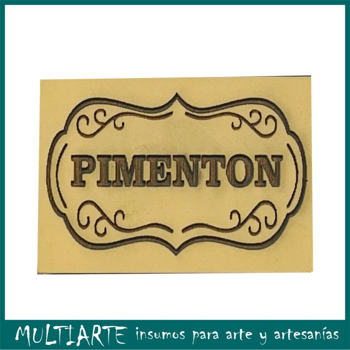 Sello bajo relieve 5x7cms Pimenton 797