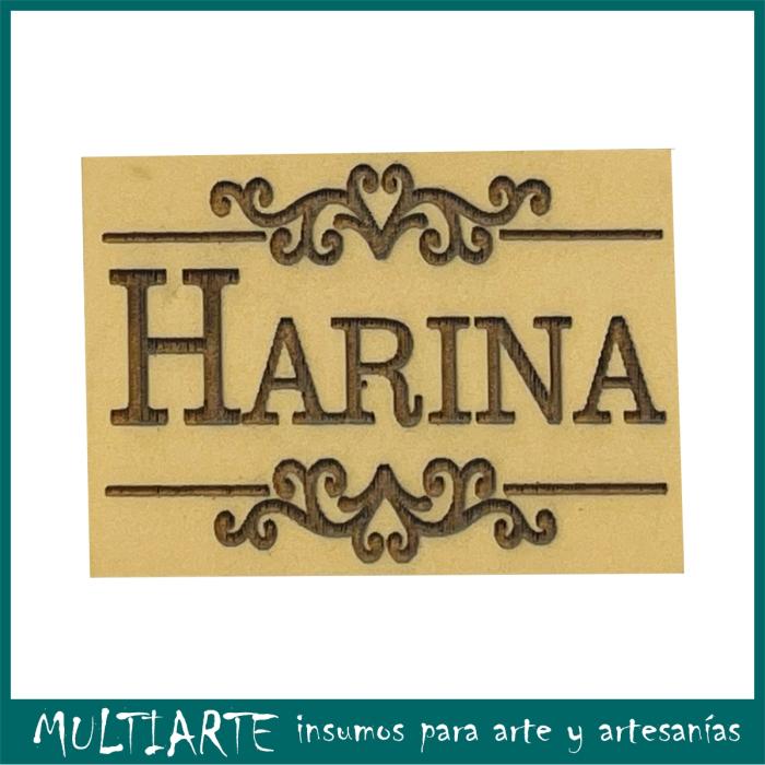 Sello bajo relieve 5x7cms Harina 822