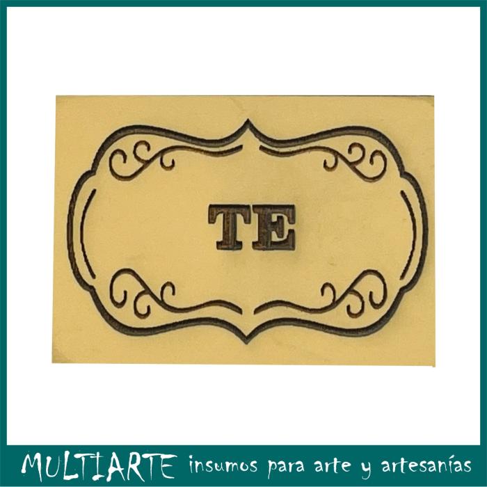 Sello bajo relieve 5x7cms Té 278