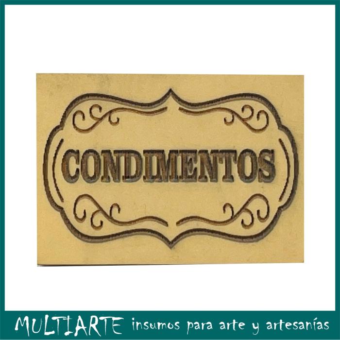 Sello bajo relieve 5x7cms Condimentos 282