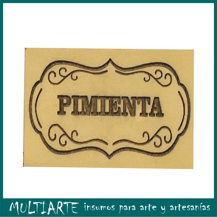 Sello bajo relieve 5x7cms Pimienta 279