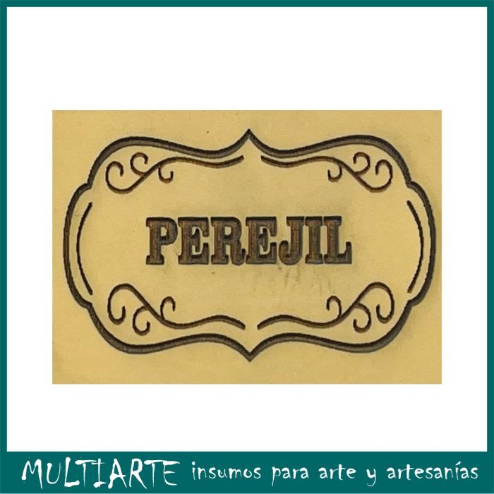 Sello bajo relieve 5x7cms Perejil 807