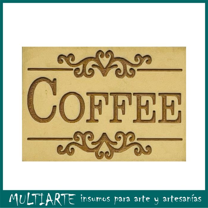 Sello bajo relieve 5x7cms Coffe 817