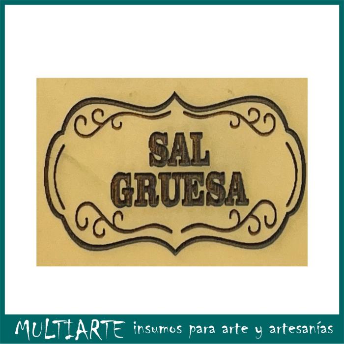 Sello bajo relieve 5x7cms Sal gruesa 810