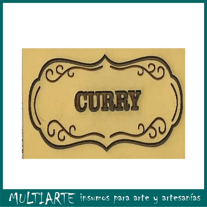 Sello bajo relieve 5x7cms Curry 808
