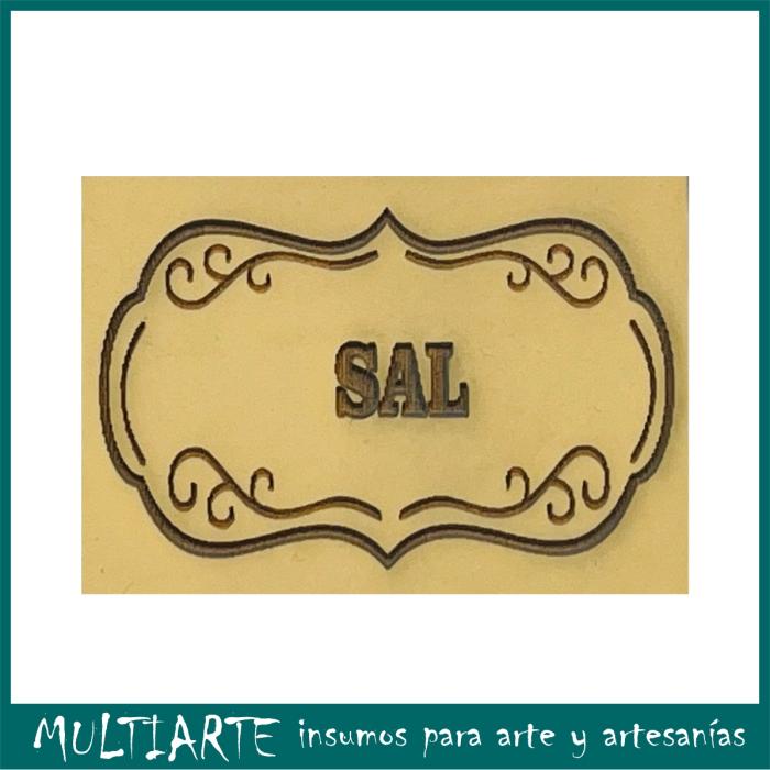 Sello bajo relieve 5x7cms Sal 809