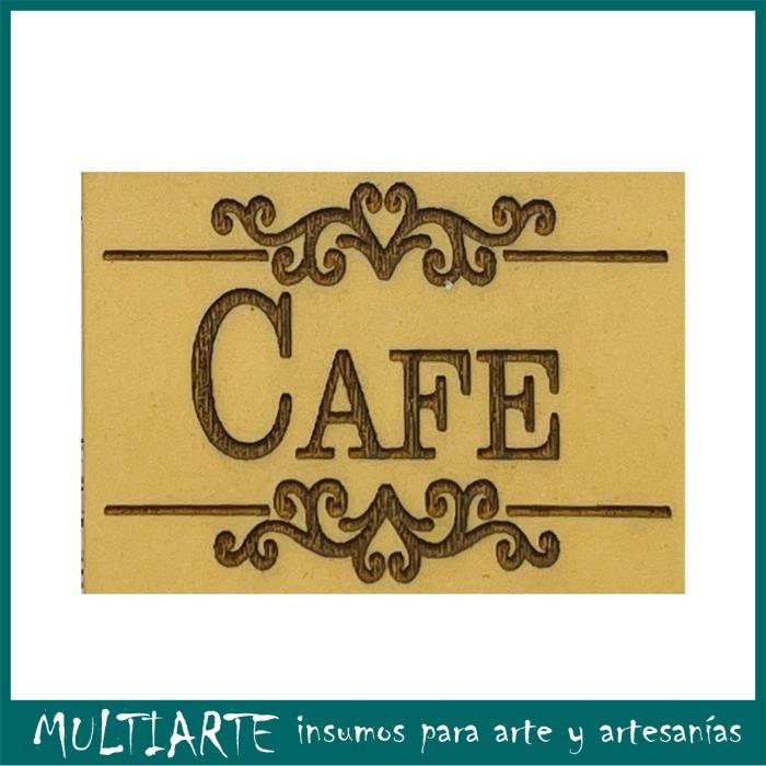 Sello bajo relieve 5x7cms Cafe 813