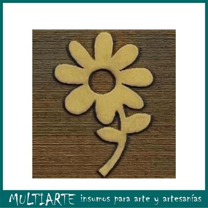 Sello 4x4cms Flor 6