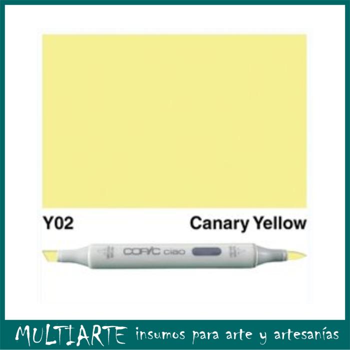 Marcador Copic Ciao Y02 Canary Yellow