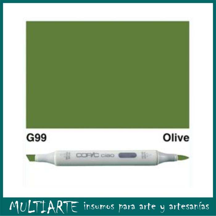 Marcador Copic Ciao G99 olive