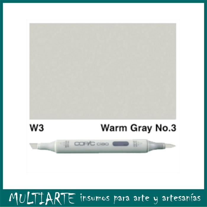 Marcador Copic Ciao W3 Warm gray 