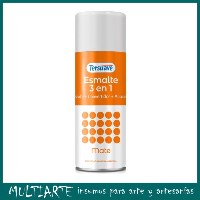 Esmalte en aerosol 3 en 1 Tersuave Mate Blanco