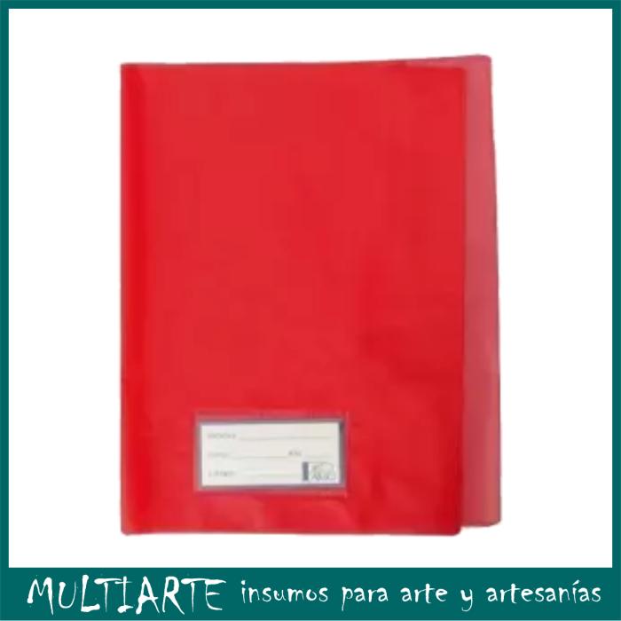 Forro de Cuaderno color rojo