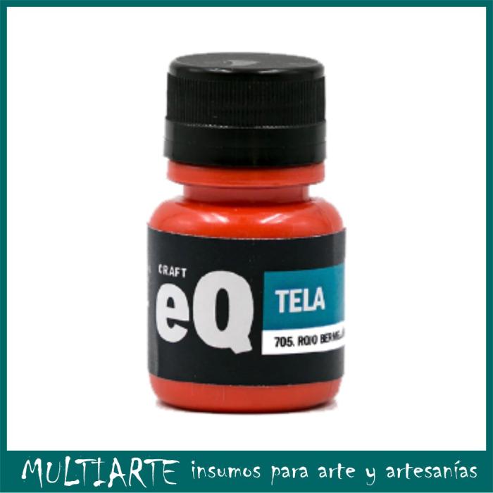 Pintura para Tela EQ artistica 37ml 705 Rojo Bermellon