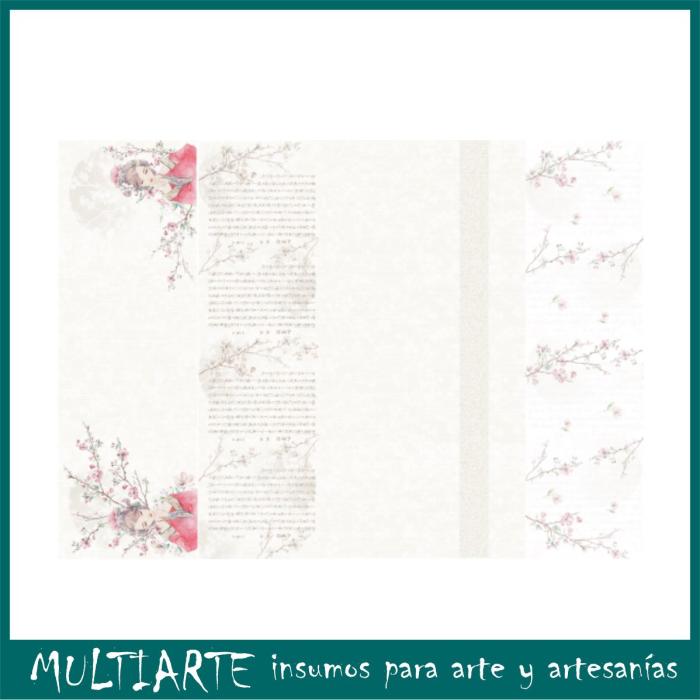 Lamina de seda para decoupage 50x70cms SAKURA4