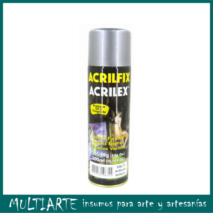 Barniz Acrilex aerosol brillante para óleos y acrílicos 300ml