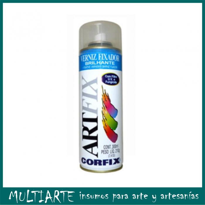 Barniz Corfix aerosol brillante para óleos y acrílicos 300ml