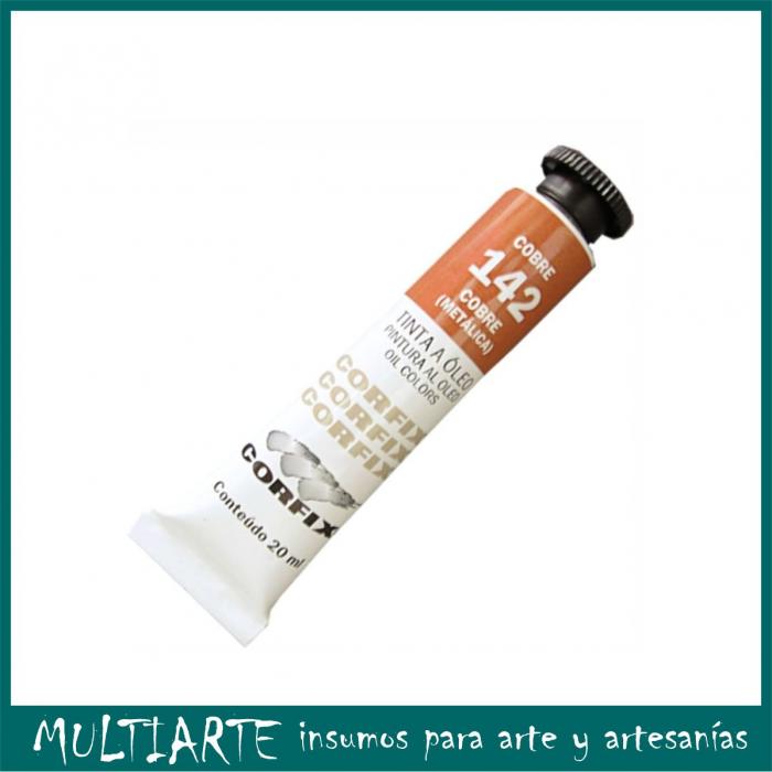 Pintura al óleo Nº 142 Cobre Metalico 20ml CORFIX