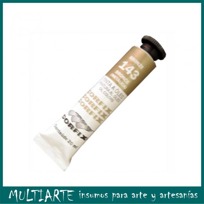 Pintura al óleo Nº 143 Bronce Metalico 20ml CORFIX