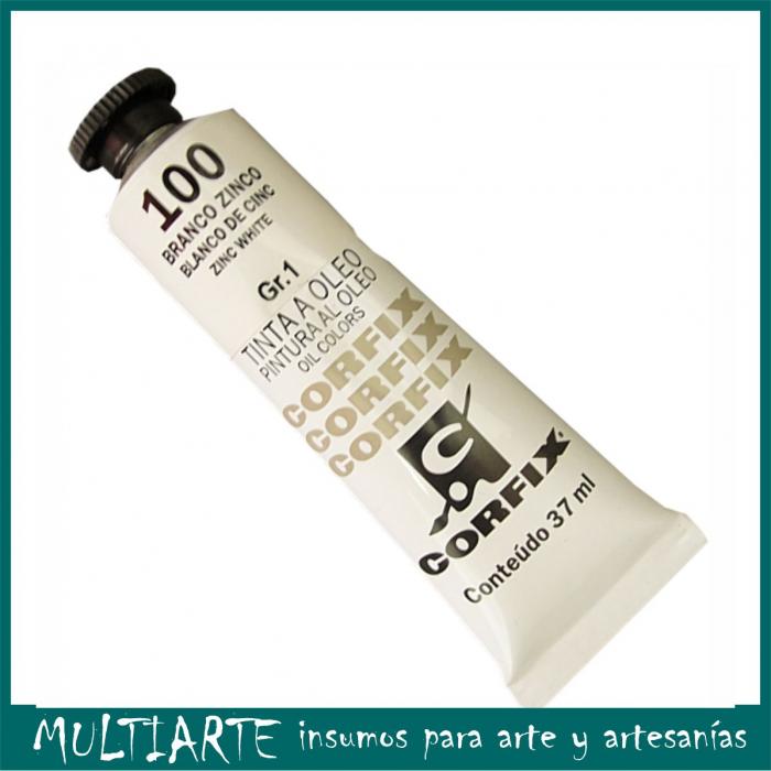 Pintura al óleo Nº 100 Blanco Zinc 37ml CORFIX