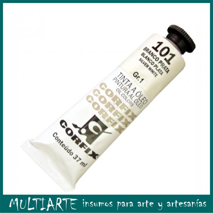 Pintura al óleo Nº 101 Blanco Plata 37ml CORFIX