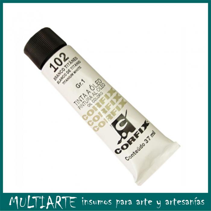 Pintura al óleo Nº 102 Blanco Titanio 37ml CORFIX