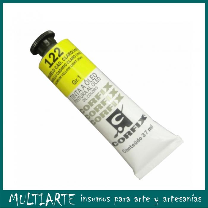 Pintura al óleo Nº 122 Amarillo Cadmio Claro 37ml CORFIX