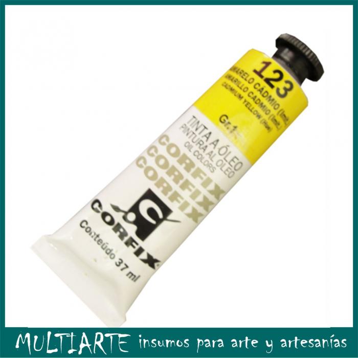 Pintura al óleo Nº 123 Amarillo Cadmio 37ml CORFIX