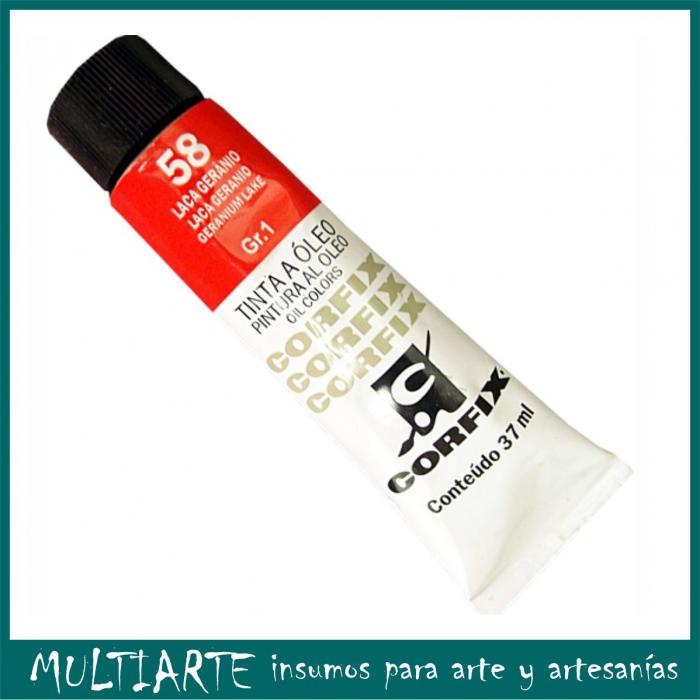 Pintura al óleo Nº 058 Laca Geranio 37ml CORFIX