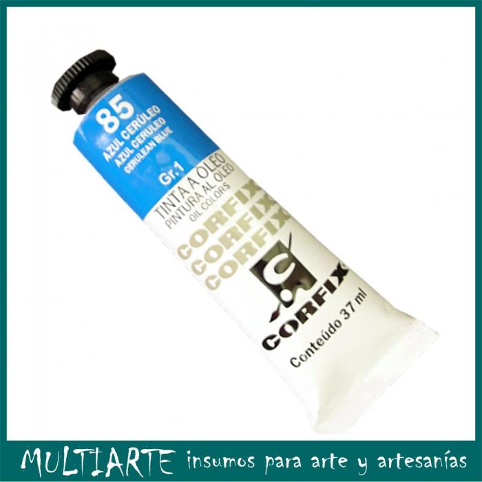 Pintura al óleo Nº 085 Azúl Ceruleo 37ml CORFIX