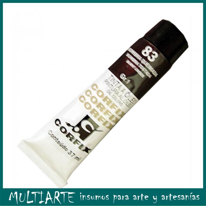 Pintura al óleo Nº 083 Sombra Quemada 37ml CORFIX