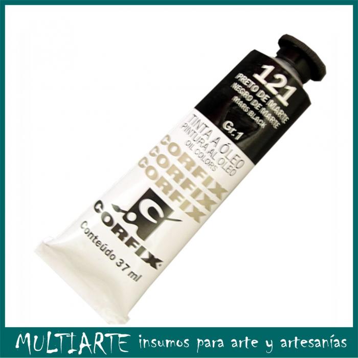 Pintura al óleo Nº 121 Negro de Marte 37ml CORFIX