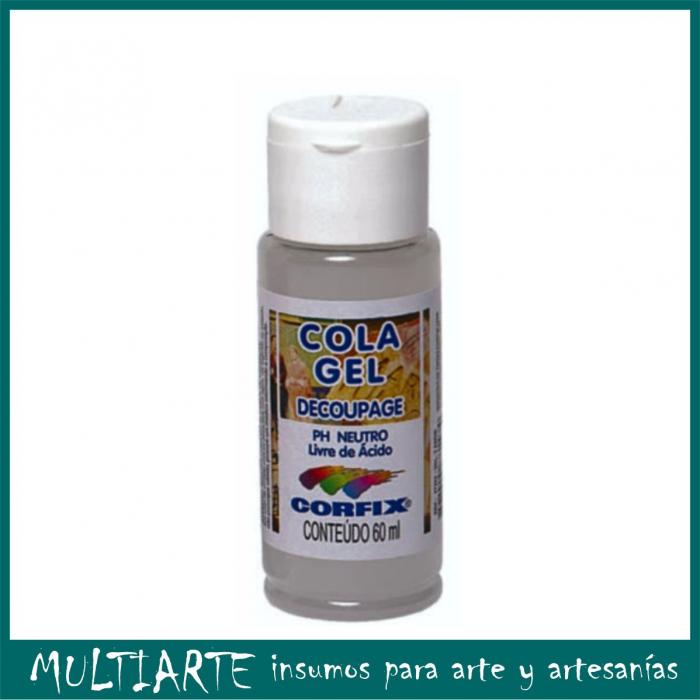 Adhesivo CORFIX cola gel para decoupage PH neutro 60grs