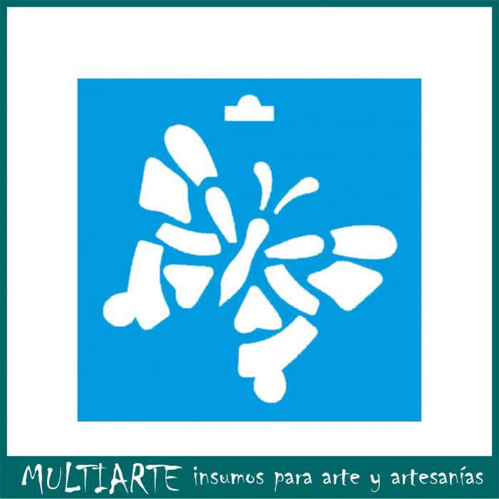 Stencil Litoarte reutilizable 10 x 10 cms STX-038