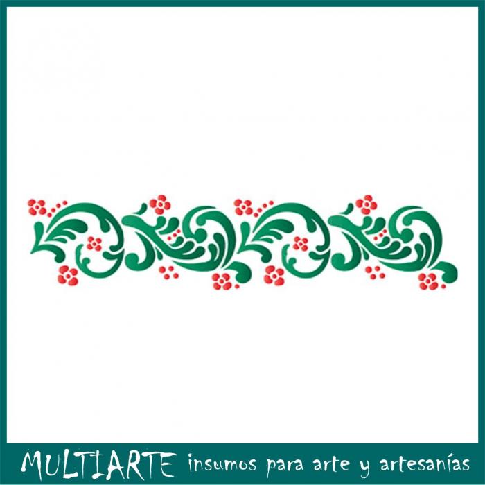 Stencil Litoarte reutilizable 8,5 x 28,5 cms STE-140