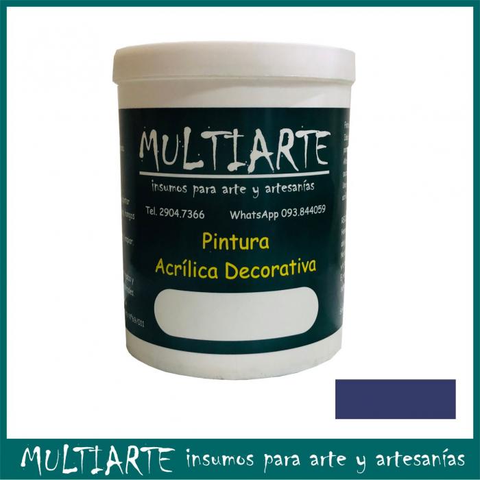 Pintura acrilica al agua Azul 1 litro Multiarte