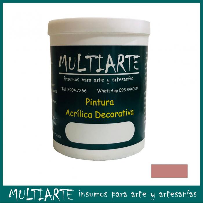 Pintura acrilica al agua Rosa 1 litro Multiarte