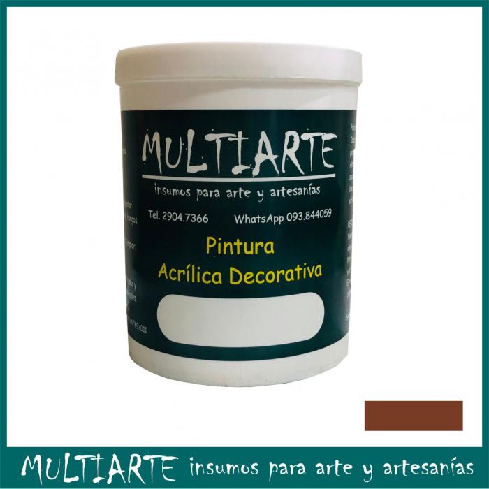 Pintura acrilica al agua Teja 1 litro Multiarte