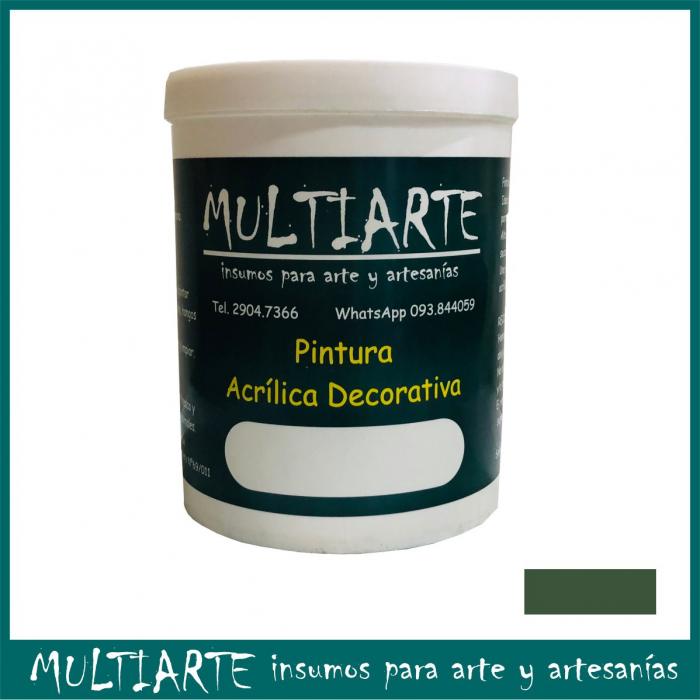 Pintura acrilica al agua Verde Padel 1 litro Multiarte