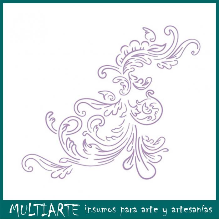 Stencil Litoarte reutilizable 17 x 21 cms STM-141