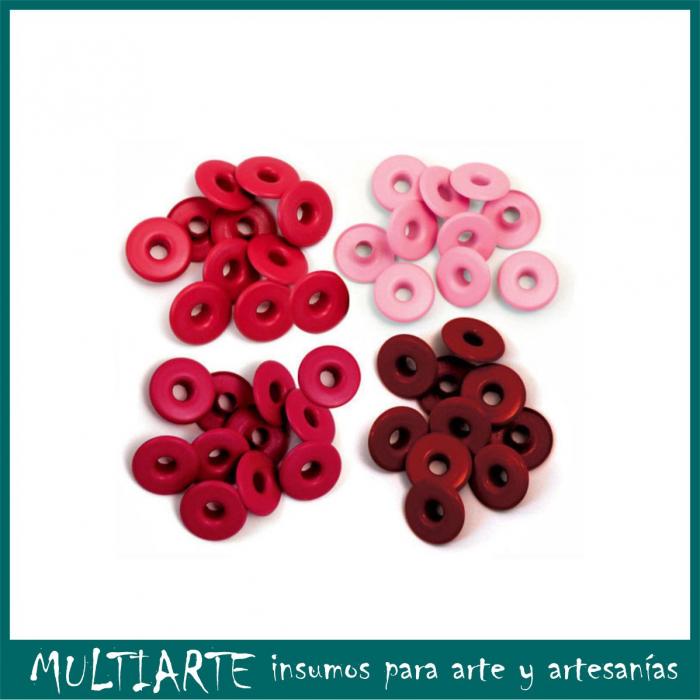 Ojalillos de aluminio 3/16'' (0.5cms) 40 unidades We R Rojo 41585-5